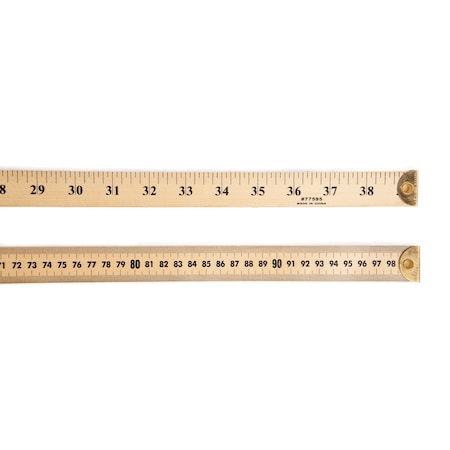 Charles Leonard Meter Stick Ruler with Metal End, PK6 77595